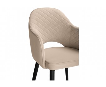 Стул на металлокаркасе Vener beige / black
