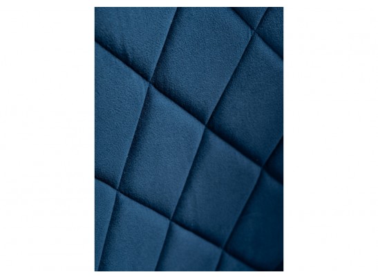 Стул на металлокаркасе Зест микровелюр темно-синий / черный глянец в Каменске-Уральском