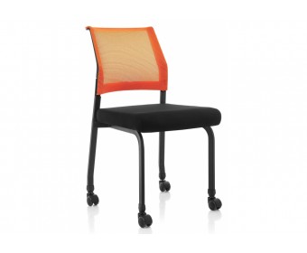 Стул Zola черный / оранжевый