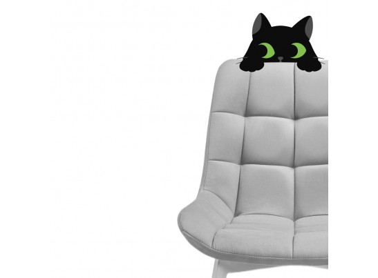 Стул на металлокаркасе Челси светло-серый / белый каркас