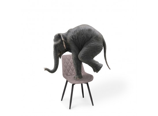 Стул на металлокаркасе Баодин К крутящийся розовый / черный в Каменске-Уральском