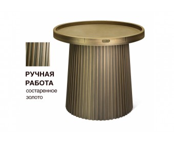 Журнальный стол Sheffilton SHT-CT94 патина золотая