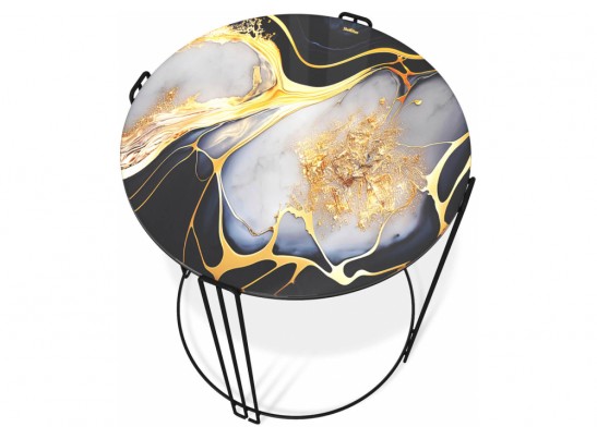 Журнальный столик SHT-CT53 черный алмаз / черный муар в Каменске-Уральском