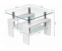 Журнальный столик ST-052 60х60х45 white в Каменске-Уральском