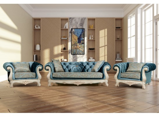 Комплект мебели Ассоль, крем бирюза