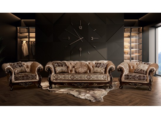 Мебель в гостиную Ассоль, орех золото