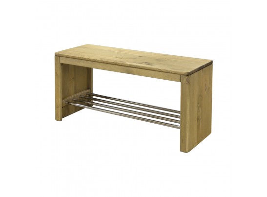 Тумба для обуви КМ-0069 из массива сосны