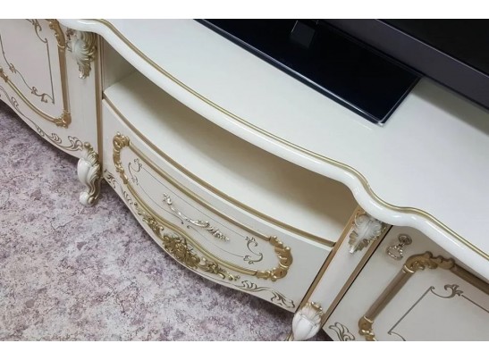 Тумба ТВ Элиза 7 (бежевый/темный орех)