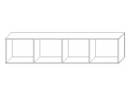 Шкаф навесной 2Д Альда 1