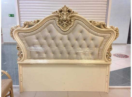 Кровать двуспальная Джоконда (крем глянец)