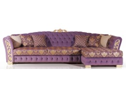 Диван трехместный "ТУРИН" с оттоманкой (МАКСИ)
