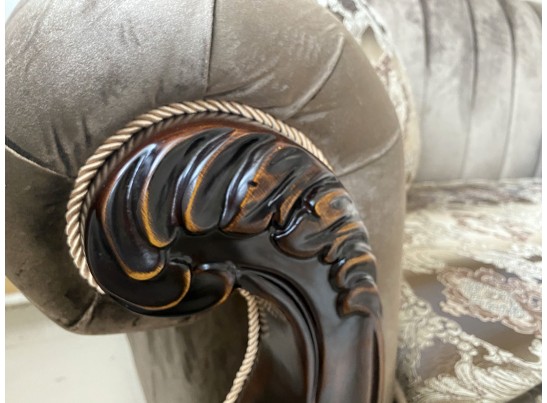 Угловой диван Лорена орех матовый БП (ткань: Турин)