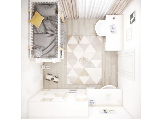 Шкаф 2 Legs White