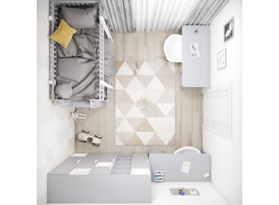 Шкаф 2 Legs Grey