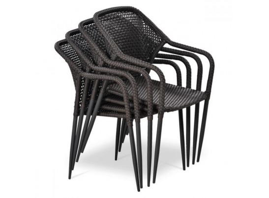 Плетеное кресло из искусственного ротанга Y35-W2390 Brown в Каменске-Уральском