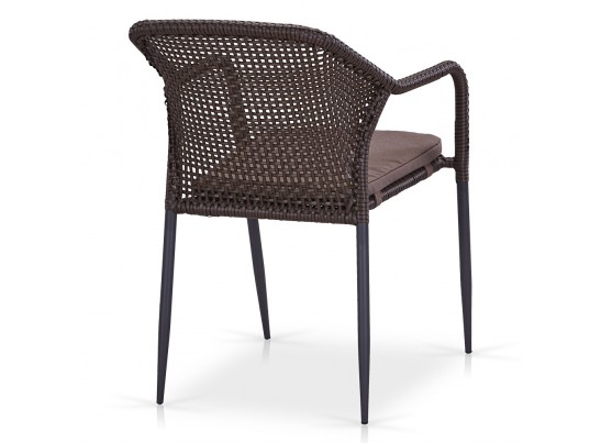 Плетеное кресло из искусственного ротанга Y35B-W2390brown в Каменске-Уральском