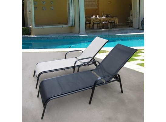 Шезлонг-лежак Бирма-1 MC-2051A Black в Каменске-Уральском