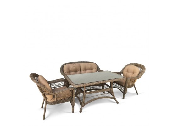 Комплект плетеной мебели T130Bg/LV520BB-Beige_Beige в Каменске-Уральском