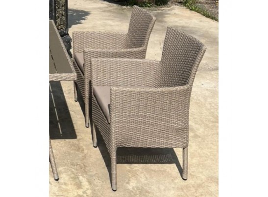 Комплект плетеной мебели AM-196/T196 Beige 4Pcs (4+1)