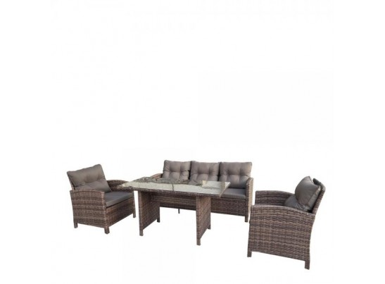 Комплект плетеной мебели AFM-305AL Brown