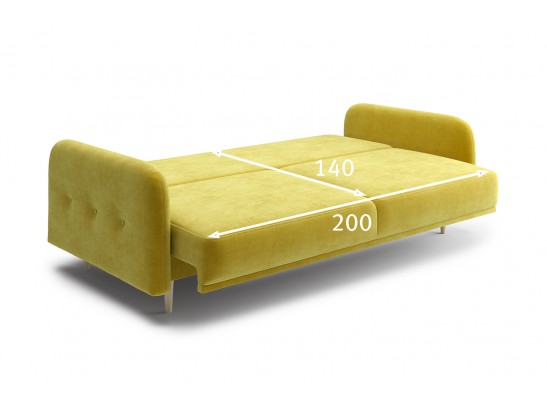 Диван-кровать Вейт горчичный