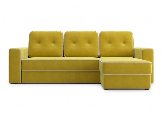 Угловой диван-кровать Астон, Горчичный