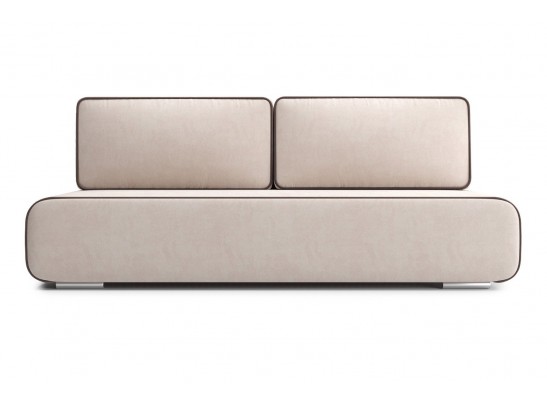 Диван прямой Уно, Молочный-коричневый