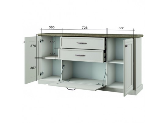 Тумба 3D2S-1 TOSCANA NEW