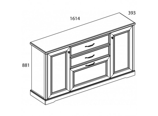 Тумба 3D2S-1 TOSCANA NEW