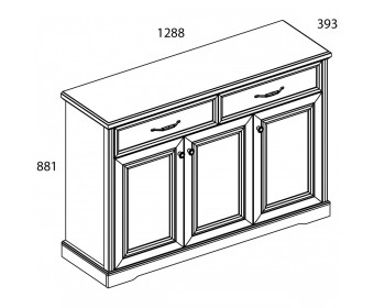 Тумба 3D2S TOSCANA NEW