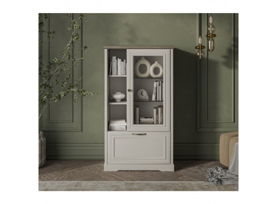 Шкаф с витриной 1V1D3N TOSCANA