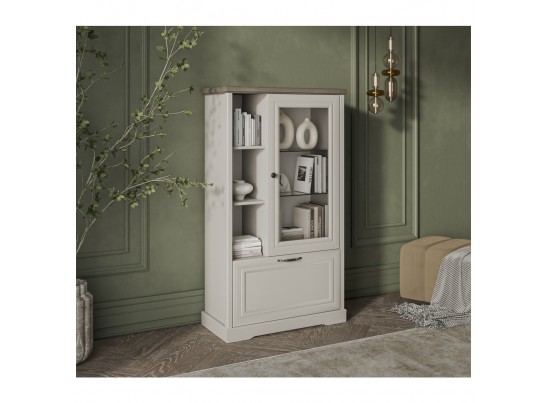 Шкаф с витриной 1V1D3N TOSCANA