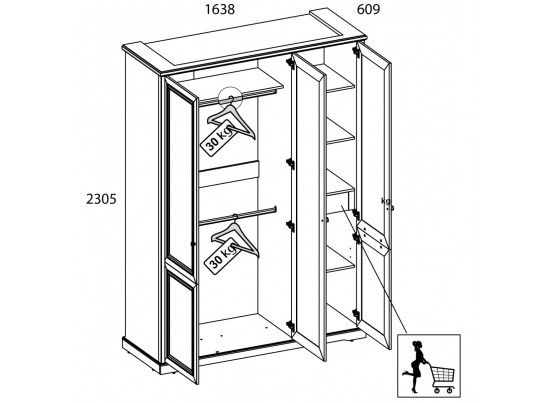 TOSCANA NEW, Ящик 46. Цвет ПЕРСИДСКИЙ ЖЕМЧУГ