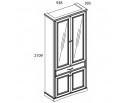 Шкаф с витриной 2V2D1S TOSCANA в Каменске-Уральском