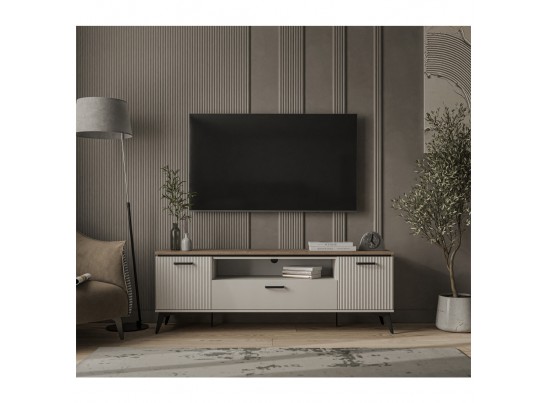 VINATI, Тумба RTV 2D1SN. Цвет ПЕРСИДСКИЙ ЖЕМЧУГ/ АМАРОК