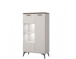 VINATI, Шкаф с витриной 1V1D P. Цвет ПЕРСИДСКИЙ ЖЕМЧУГ/ АМАРОК