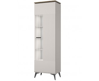 VINATI, Шкаф с витриной 1V. Цвет ПЕРСИДСКИЙ ЖЕМЧУГ/ АМАРОК