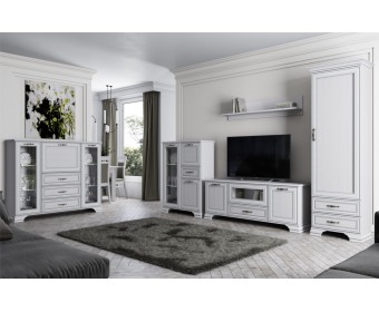 Тумба RTV 1V2D1S, Тиффани, цвет вудлайн кремовый