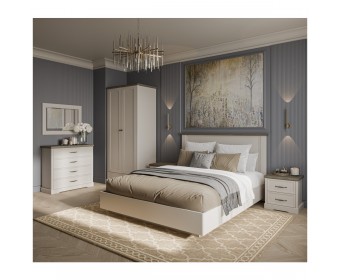Спальный гарнитур TOSCANA NEW (кр.160, шк. 2дв, 2 тумбы, комод)