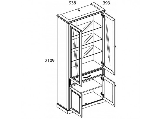 Гостиная TOSCANA Вариант 1 (2+тв+1) ПЕРСИДСКИЙ ЖЕМЧУГ/КАНЬОН