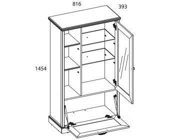 Гостиная TOSCANA Вариант 2 ПЕРСИДСКИЙ ЖЕМЧУГ/КАНЬОН