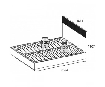 VINATI, Кровать 160 с подъемником. Цвет ПЕРСИДСКИЙ ЖЕМЧУГ/ АМАРОК