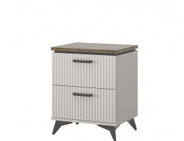 VINATI, Тумба прикроватная 2S. Цвет ПЕРСИДСКИЙ ЖЕМЧУГ/ АМАРОК