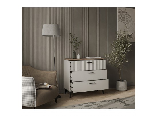 VINATI, Комод 3S. Цвет ПЕРСИДСКИЙ ЖЕМЧУГ/ АМАРОК