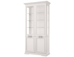 SEVILLA, Шкаф с витриной 2V2D. Цвет БЕЛЫЙ