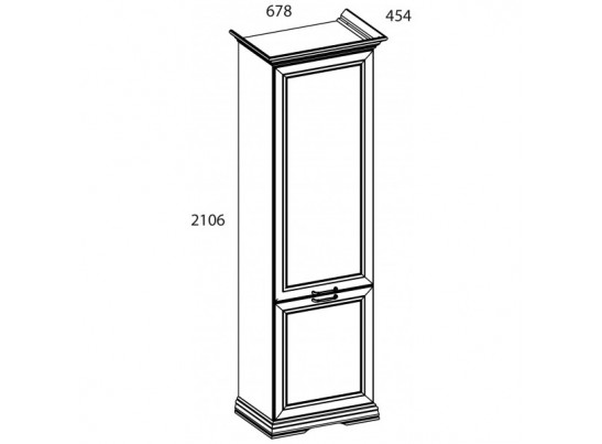 SEVILLA, Шкаф 2D. Цвет БЕЛЫЙ