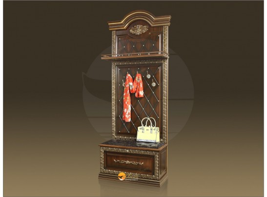 Прихожая Б11.2-1 (декор "ПАВЛИН") Орех/патина золото в Каменске-Уральском