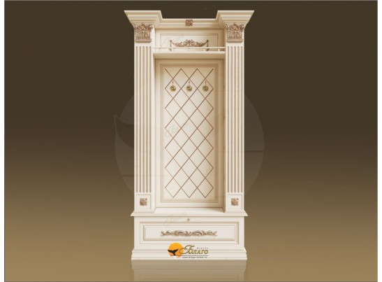 Прихожая Б11.4-10 с капителями Карамель/патина золото в Каменске-Уральском