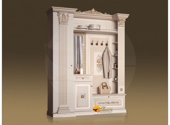 Прихожая Б11.4-17 (декор ЦД-24) Карамель/патина золото в Каменске-Уральском