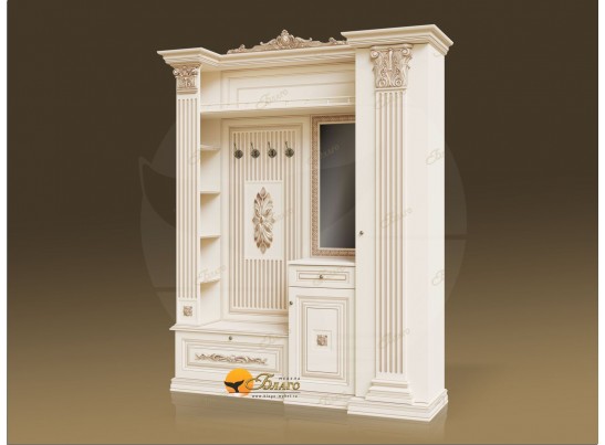 Прихожая Б11.4-17 (декор ЦД-24) Карамель/патина золото в Каменске-Уральском